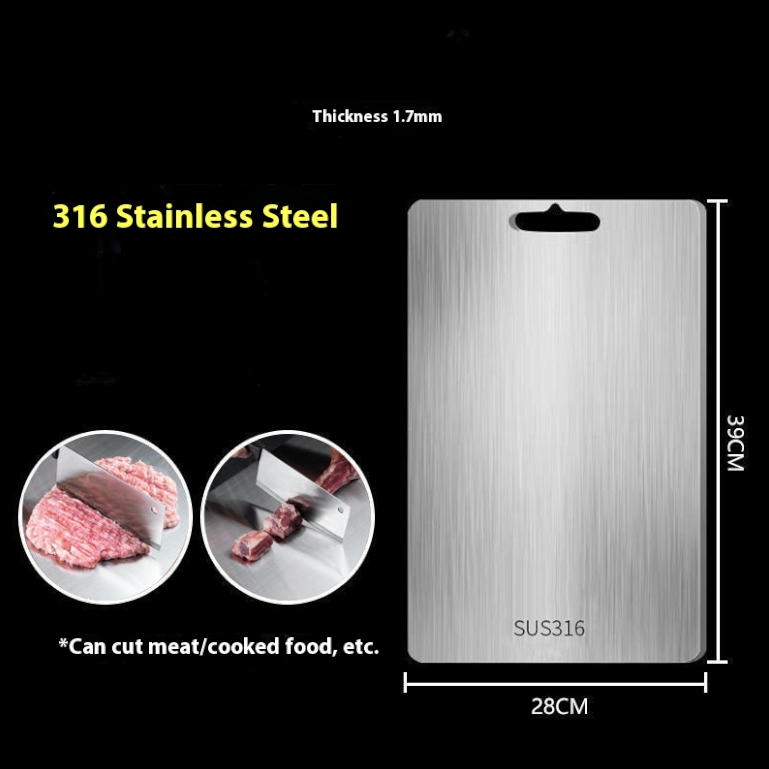 Stainless Steel Cutting Board with Handle