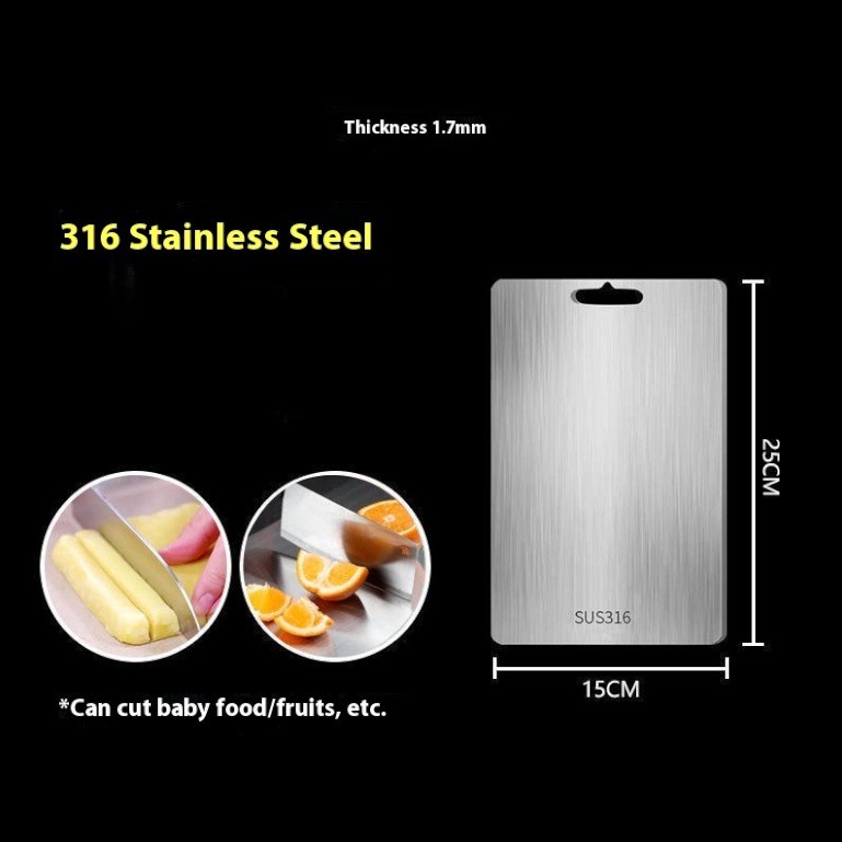 Stainless Steel Cutting Board with Handle
