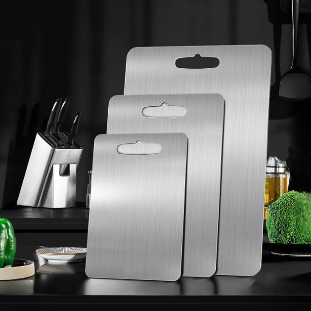 Stainless Steel Cutting Board with Handle