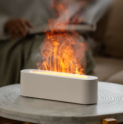Essential Oil Diffuser with Flame and RGB Light
