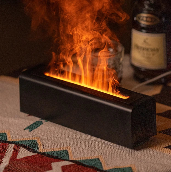 Essential Oil Diffuser with Flame and RGB Light