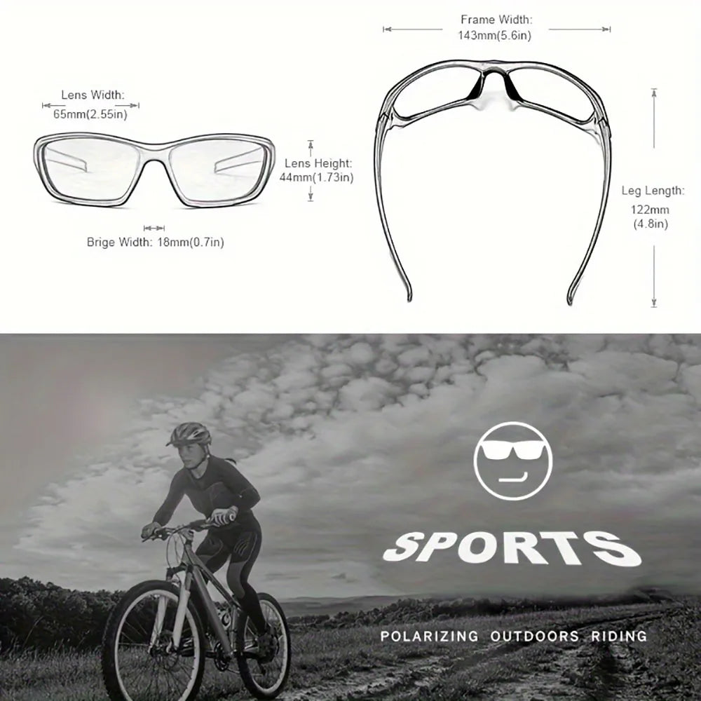 Polarized Outdoor Sports Glasses for Men and Women