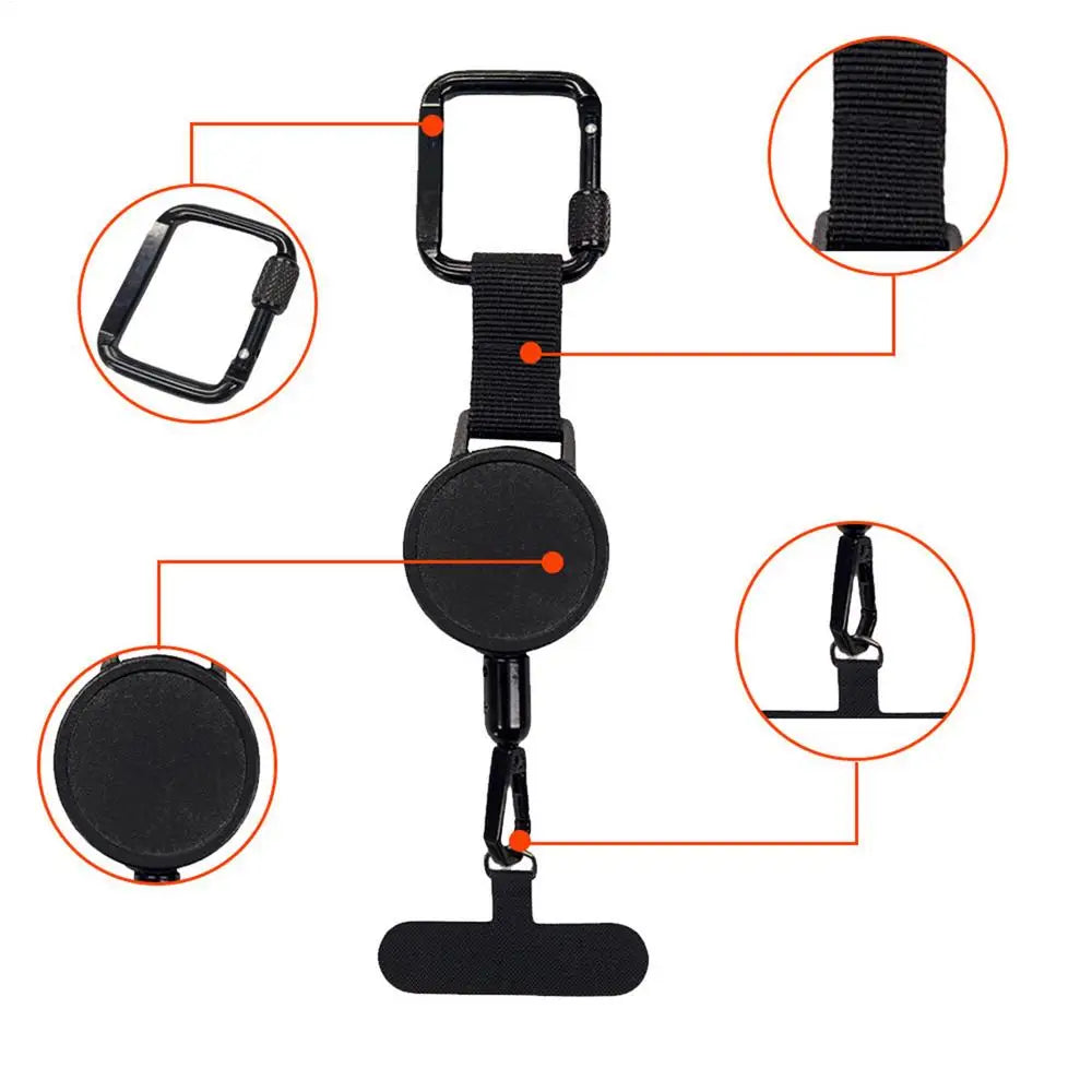 Retractable Phone Security Holder with Belt Clip