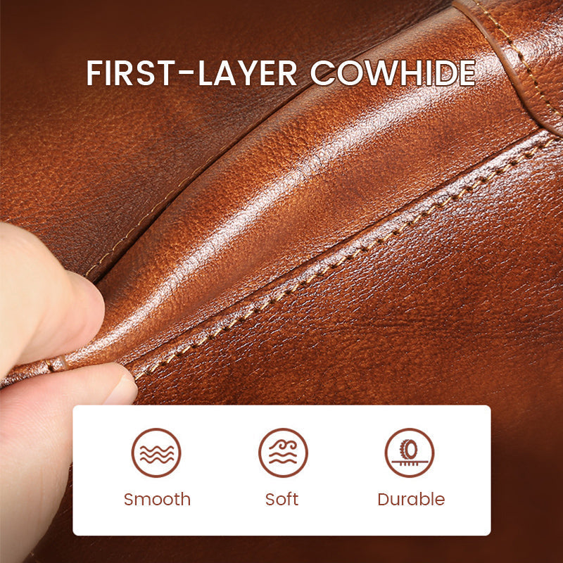 Slim RFID Blocking Leather Wallet for Men