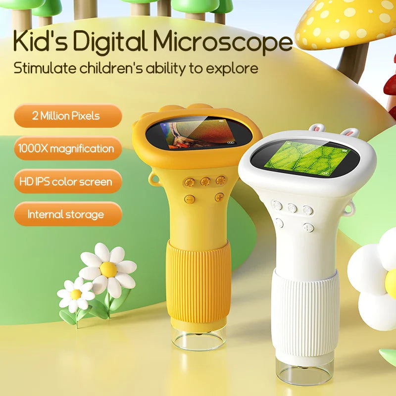 Handheld Mini Microscope with 1000x Zoom for Kids