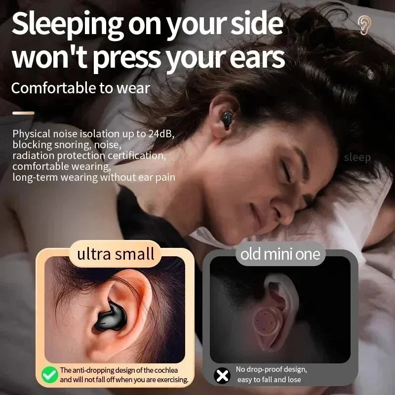 Invisible Sleep Wireless Earbuds with Bluetooth 5.3