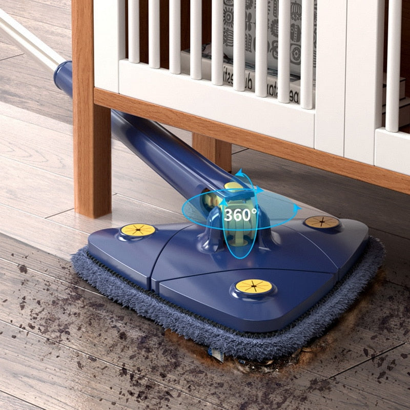 Flexible Triangle Squeeze Mop with Rotating Head