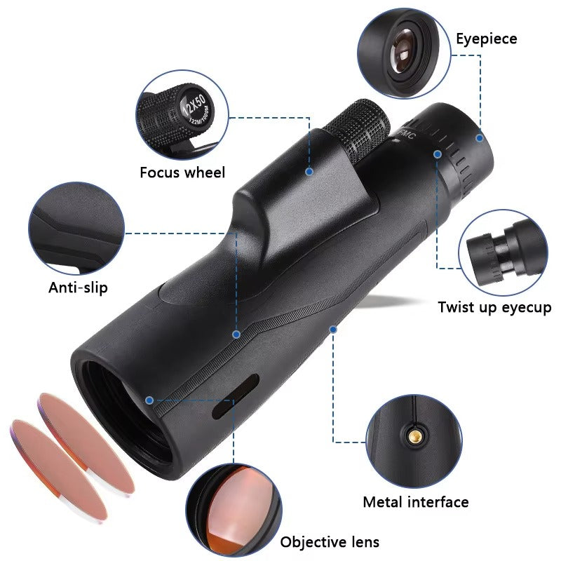 High Definition Compact Travel Telescope with Powerful Zoom