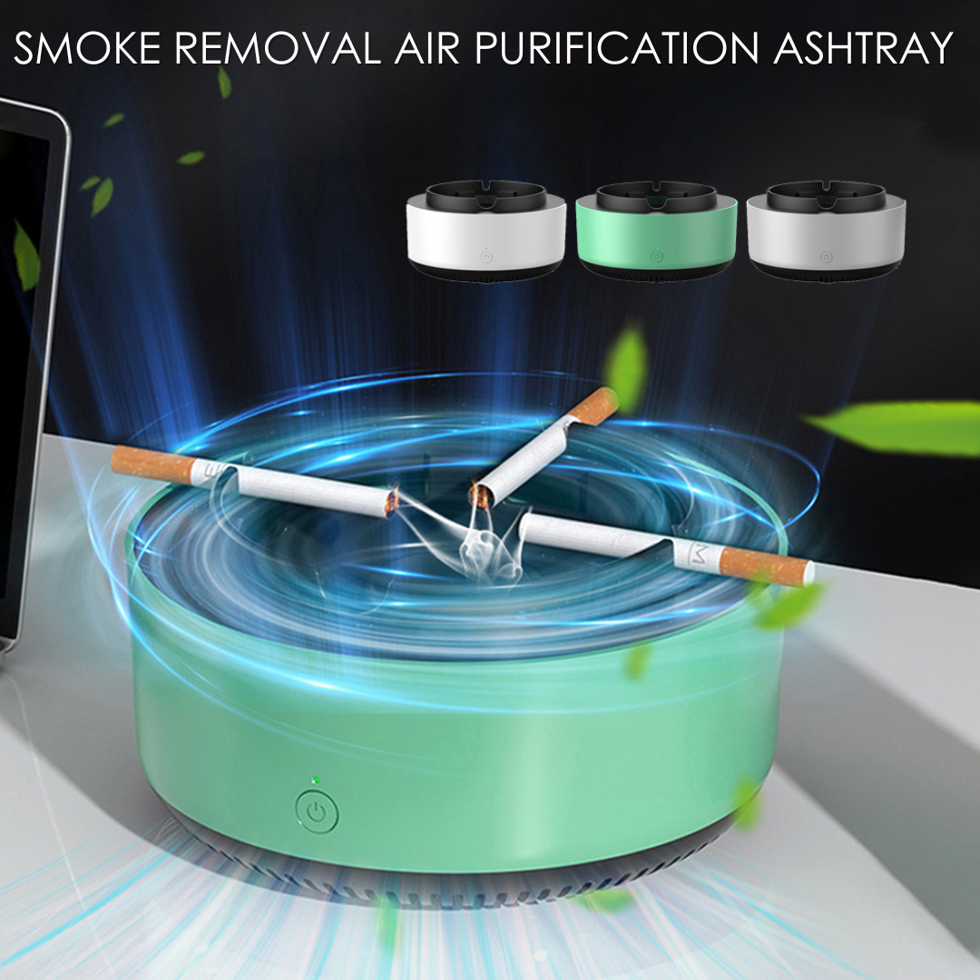 Smart Air Purifier Ashtray with Smoke Filtration