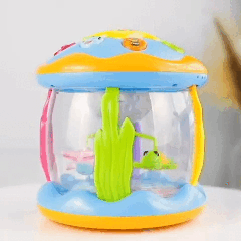 Sensory Baby Drum Toy with Lights and Music