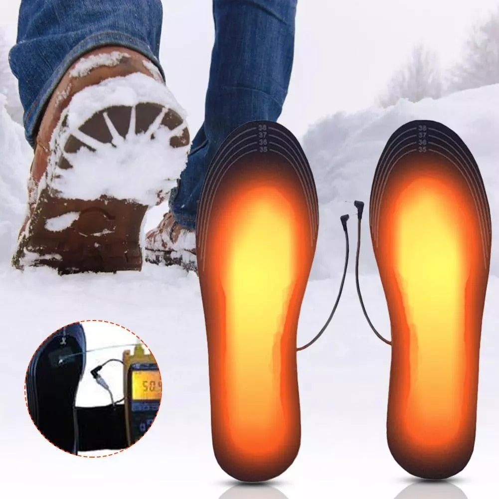 Rechargeable Heated Insoles with USB Charging
