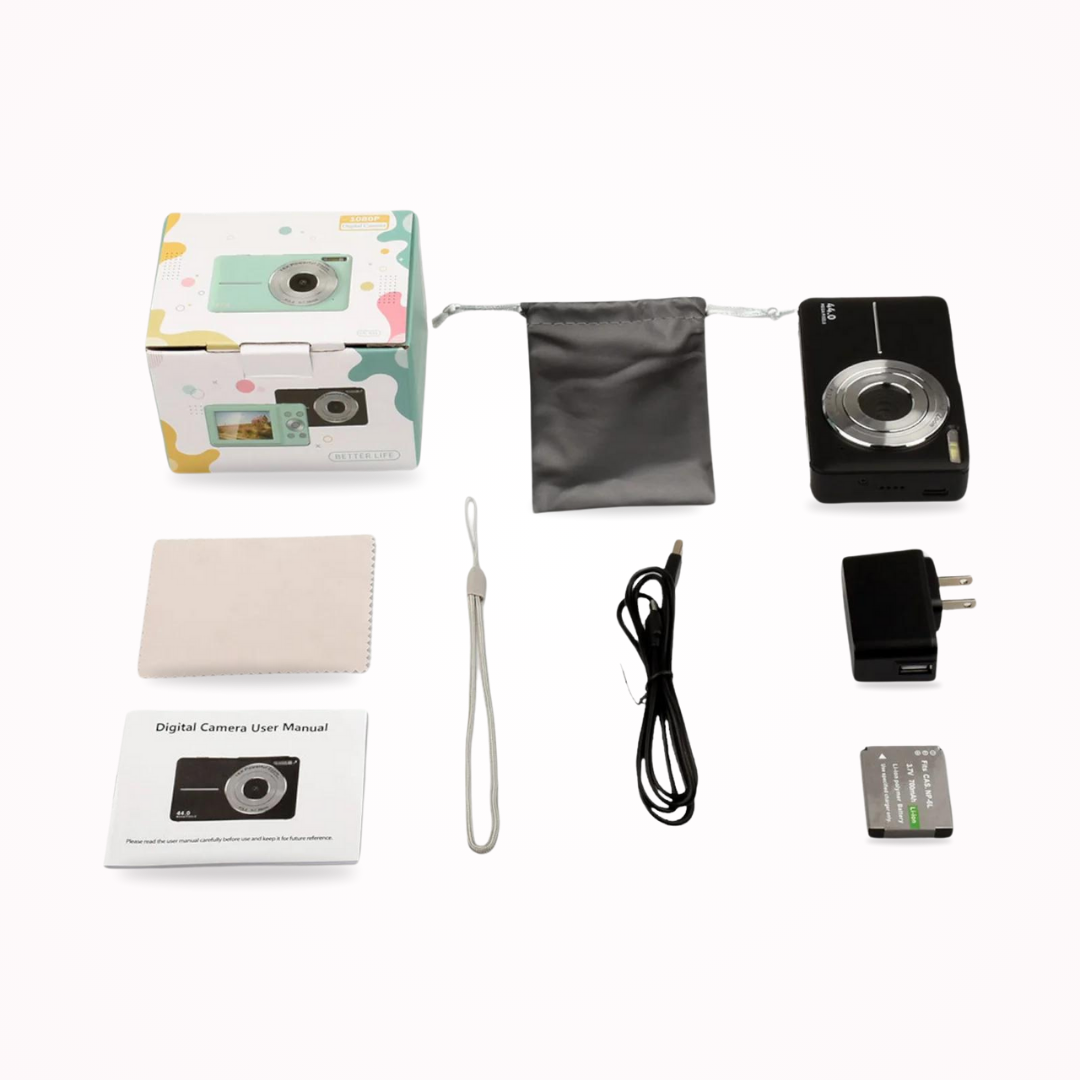Vintage Digital Camera with 1080P Video Recording