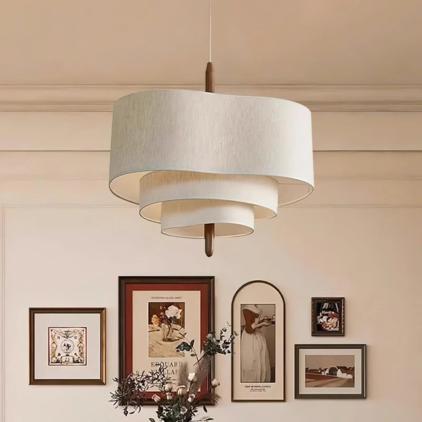 Minimalist Wabi Sabi Curve Pendant Lamp for Home Design