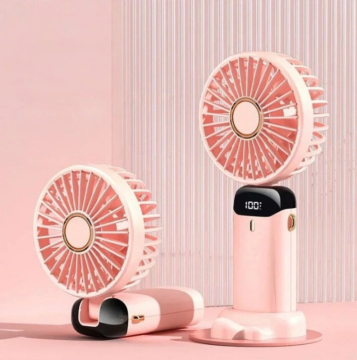 Handheld Mini Fan with 3000mAh Rechargeable Battery