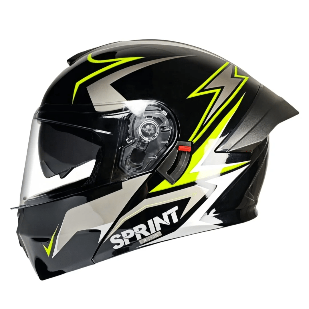 Full Face Motorcycle Helmet with Reinforced Safety Design