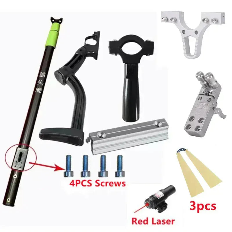 Hunting Slingshot with Laser and Accessories