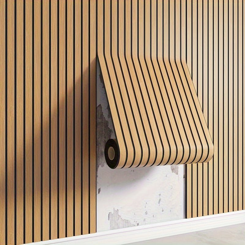 Self-Adhesive 3D PVC Wall Panels with Wood Texture