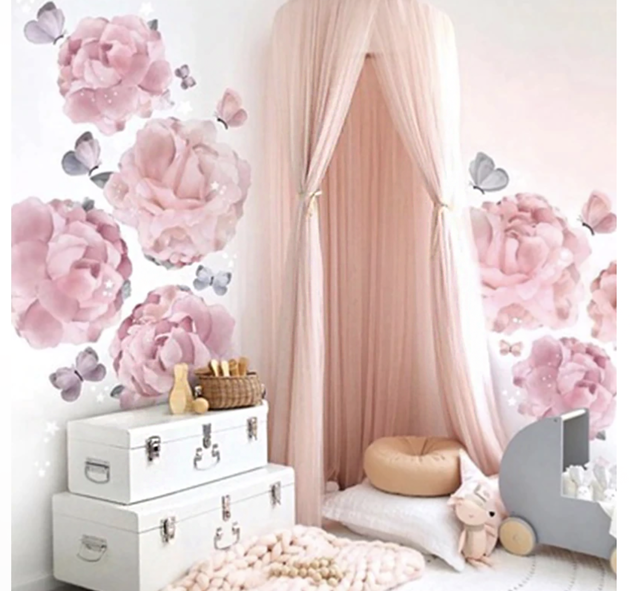 Princess Bed Canopy for Girls Bedroom
