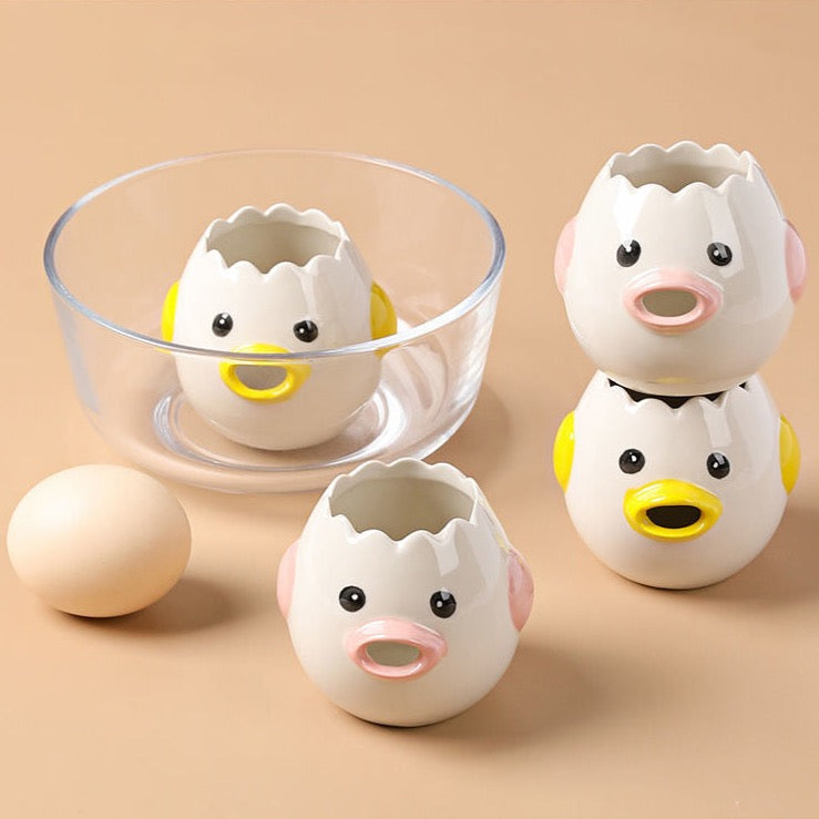 Egg Separator Tool with Easy Pour Spout Design