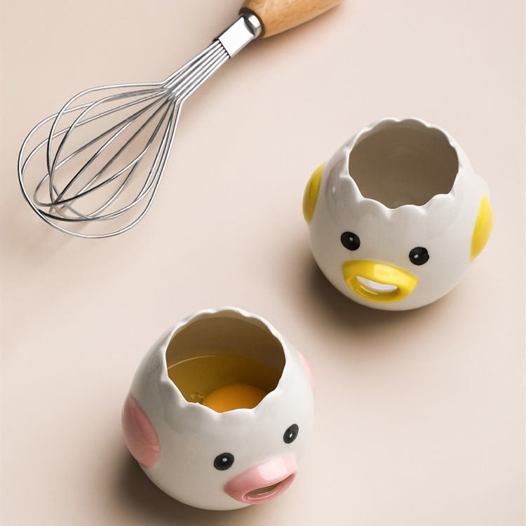 Egg Separator Tool with Easy Pour Spout Design