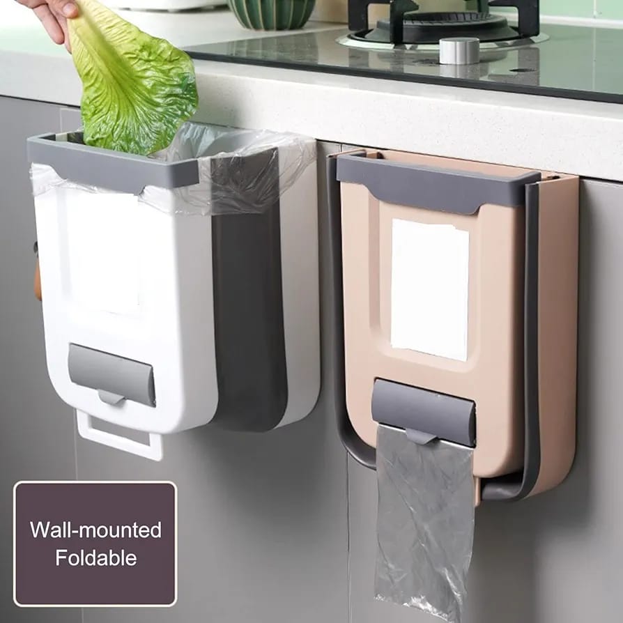 Expandable Hanging Trash Organizer for Kitchen and Cabinet Storage