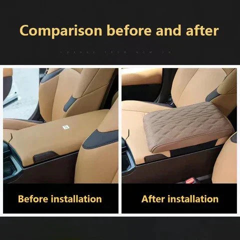 Leather Car Armrest Cushion with Memory Foam