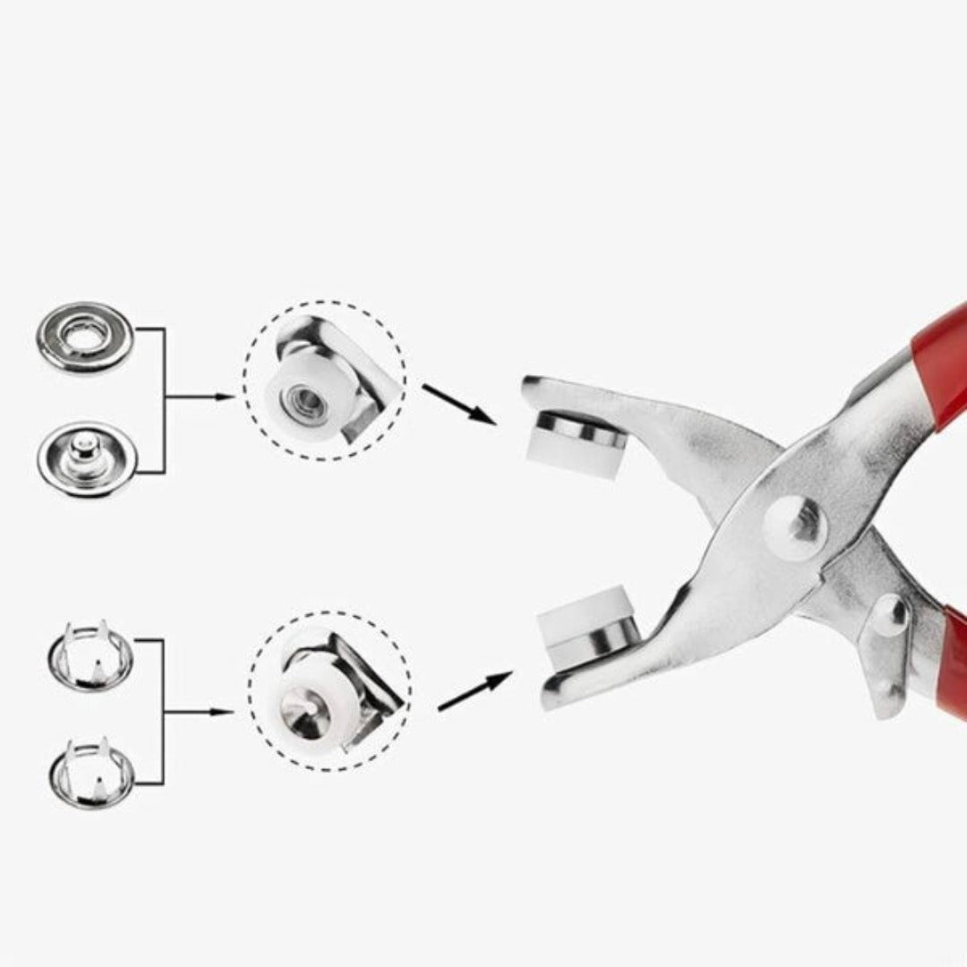 Snap Fastener Pliers Tool for Easy Button Installation