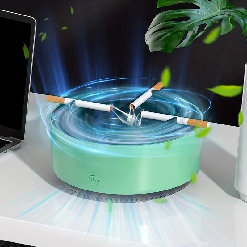 Smart Air Purifier Ashtray with Smoke Filtration