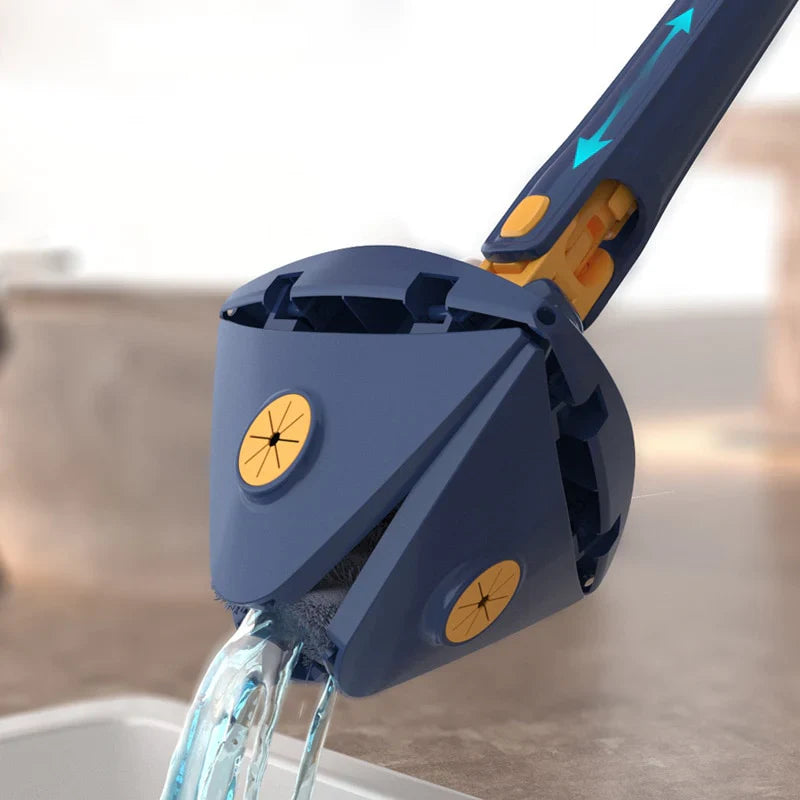 Flexible Triangle Squeeze Mop with Rotating Head
