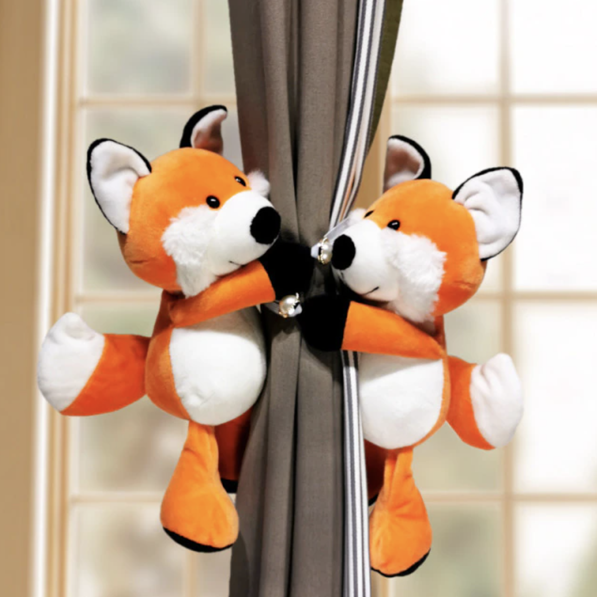 Plush Animal Curtain Tiebacks for Kids Room