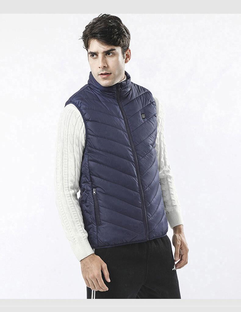 Heated Padded Vest with Adjustable Temperature Levels