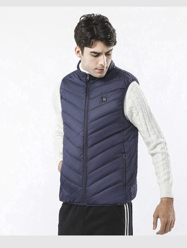 Heated Padded Vest with Adjustable Temperature Levels