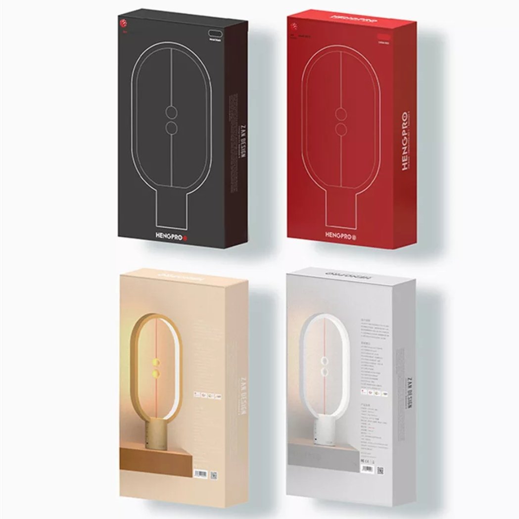 Modern Balance Table Lamp with Floating Switch Design