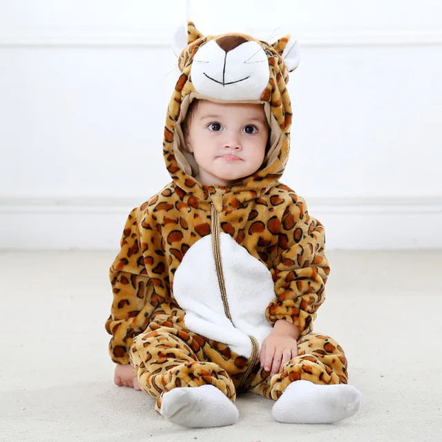Baby Animal Onesie Costume with Soft Plush Fabric