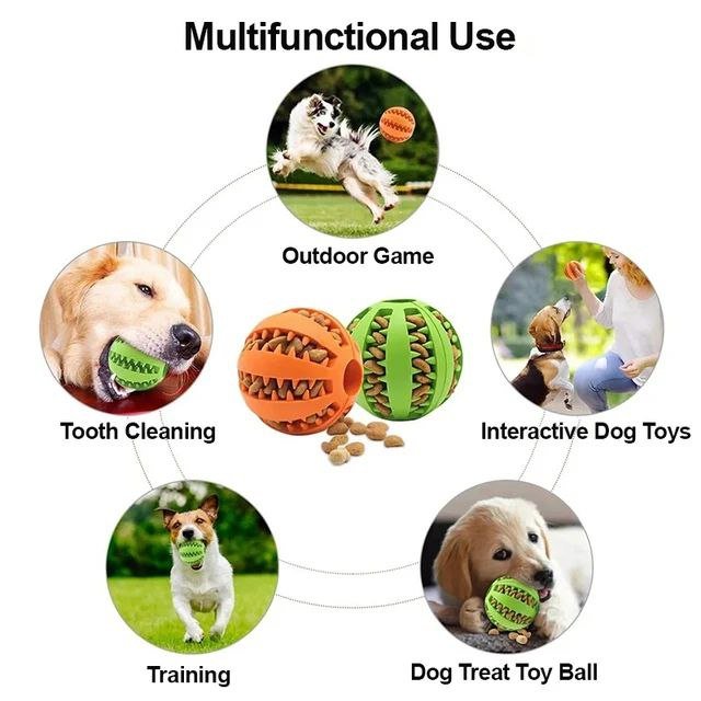 Interactive Food Dispensing Dog Toy for Mental Stimulation