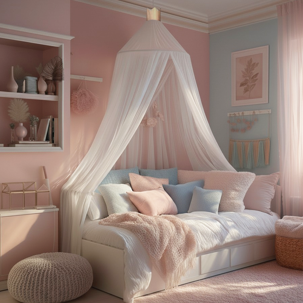Princess Bed Canopy for Girls Bedroom