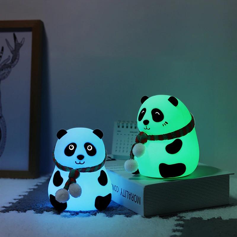 Panda Shaped LED Night Lamp with Soft Glow