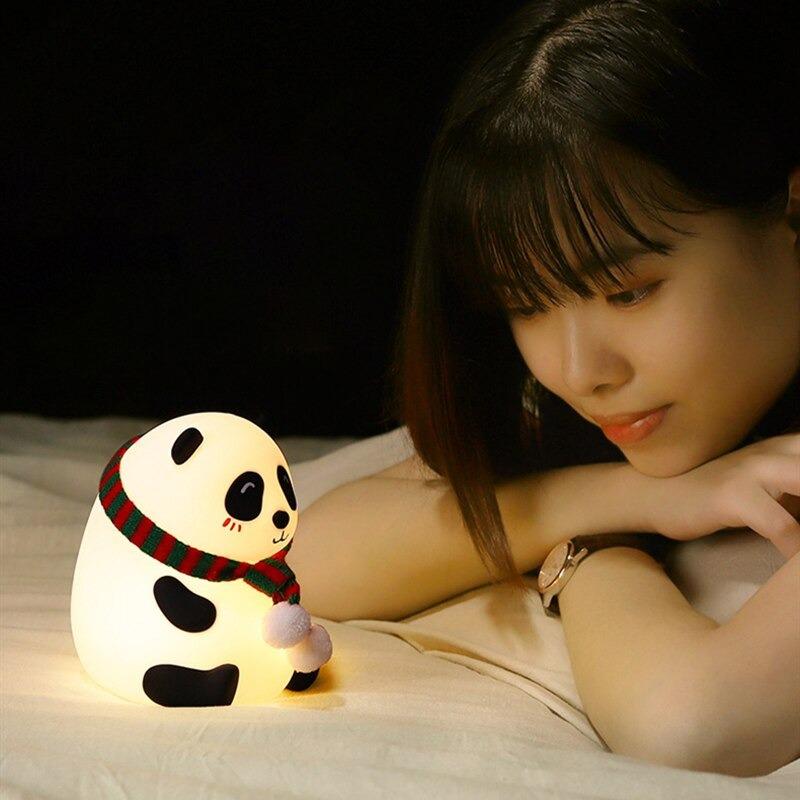 Panda Shaped LED Night Lamp with Soft Glow