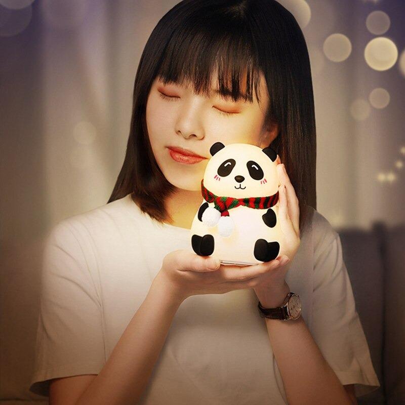 Panda Shaped LED Night Lamp with Soft Glow