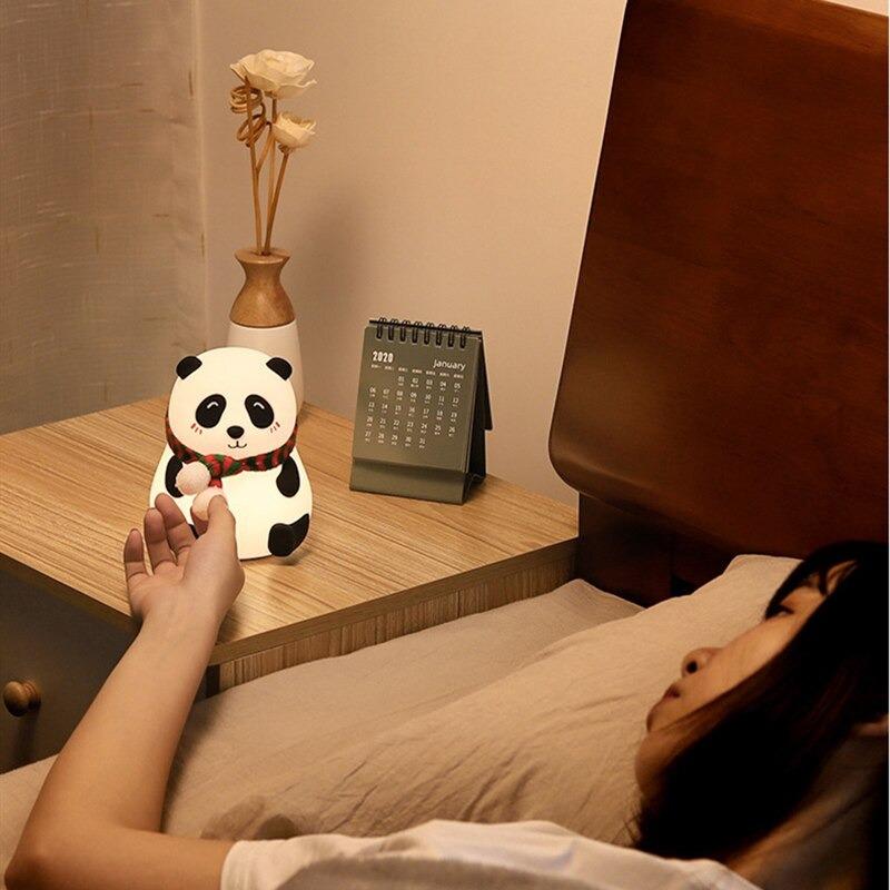 Panda Shaped LED Night Lamp with Soft Glow