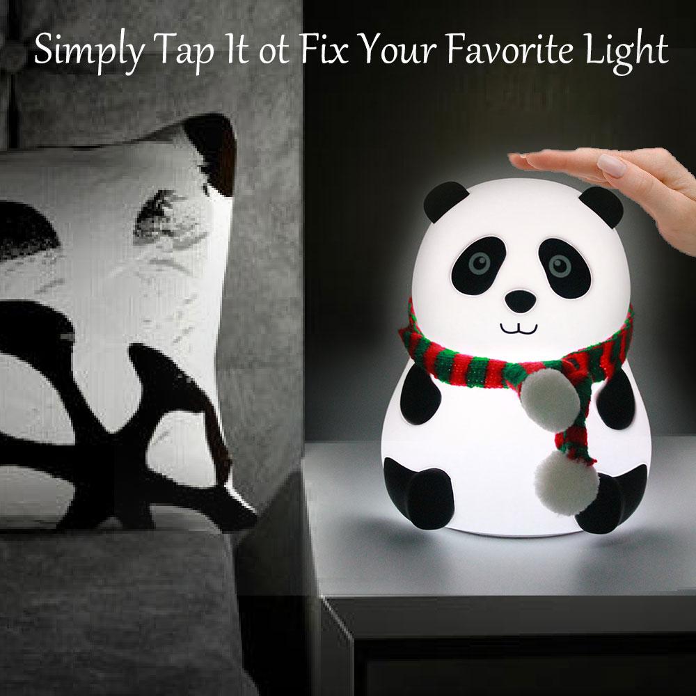 Panda Shaped LED Night Lamp with Soft Glow