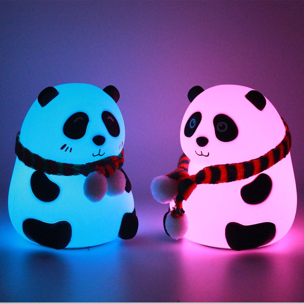 Panda Shaped LED Night Lamp with Soft Glow