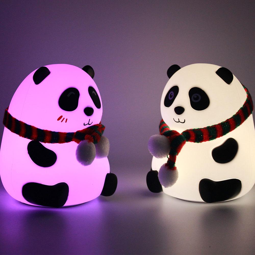 Panda Shaped LED Night Lamp with Soft Glow