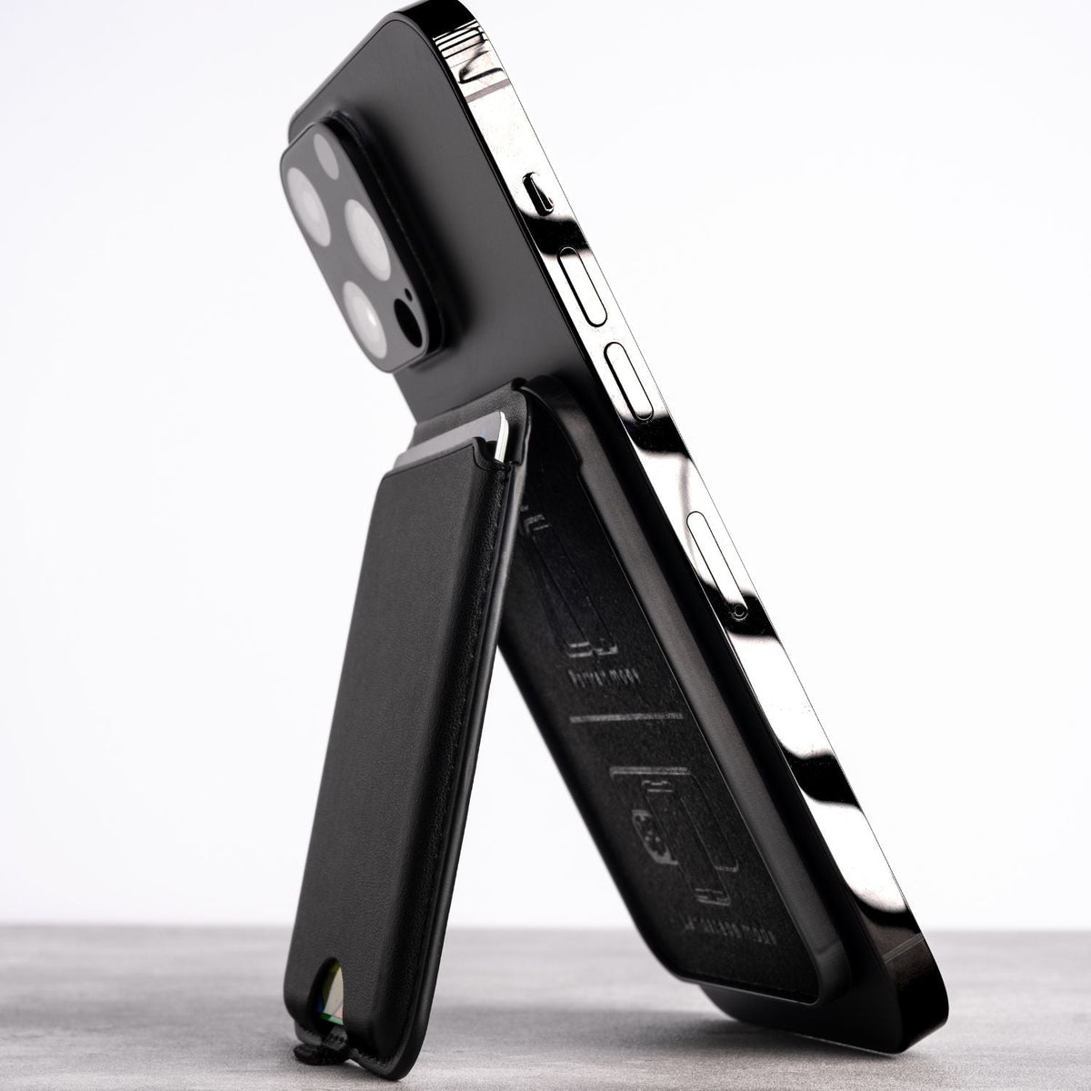 Magnetic Wallet and Phone Stand with Clip for Secure Carry
