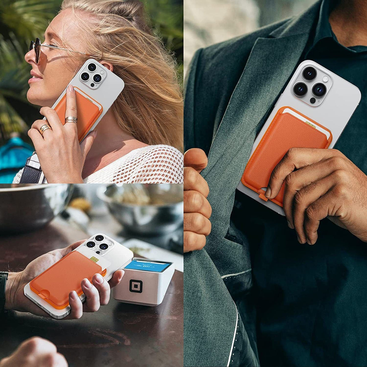 Magnetic Wallet and Phone Stand with Clip for Secure Carry