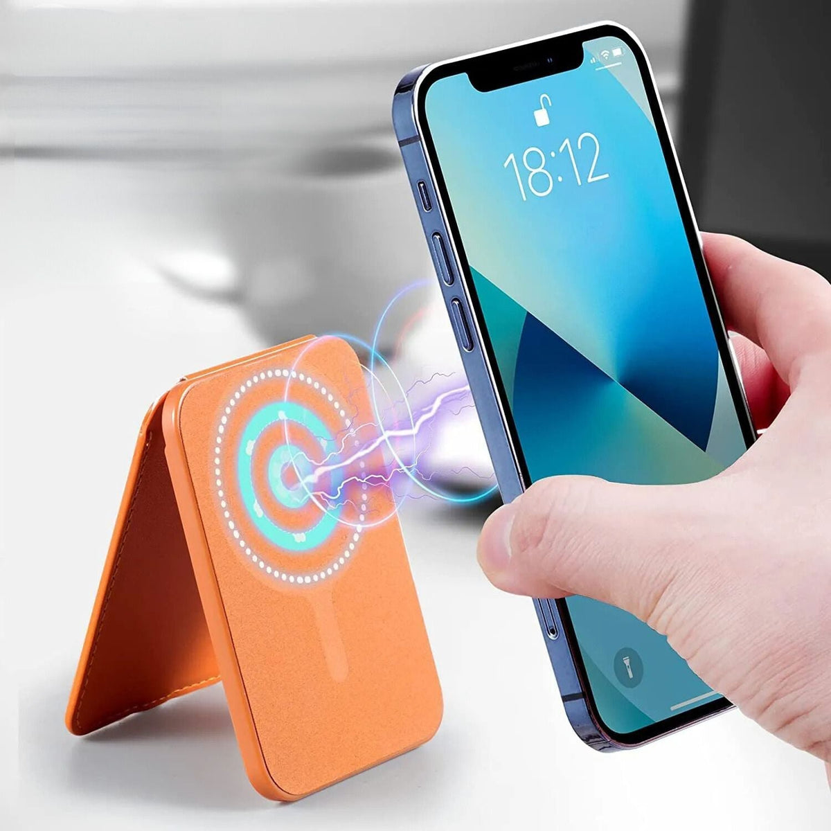 Magnetic Wallet and Phone Stand with Clip for Secure Carry