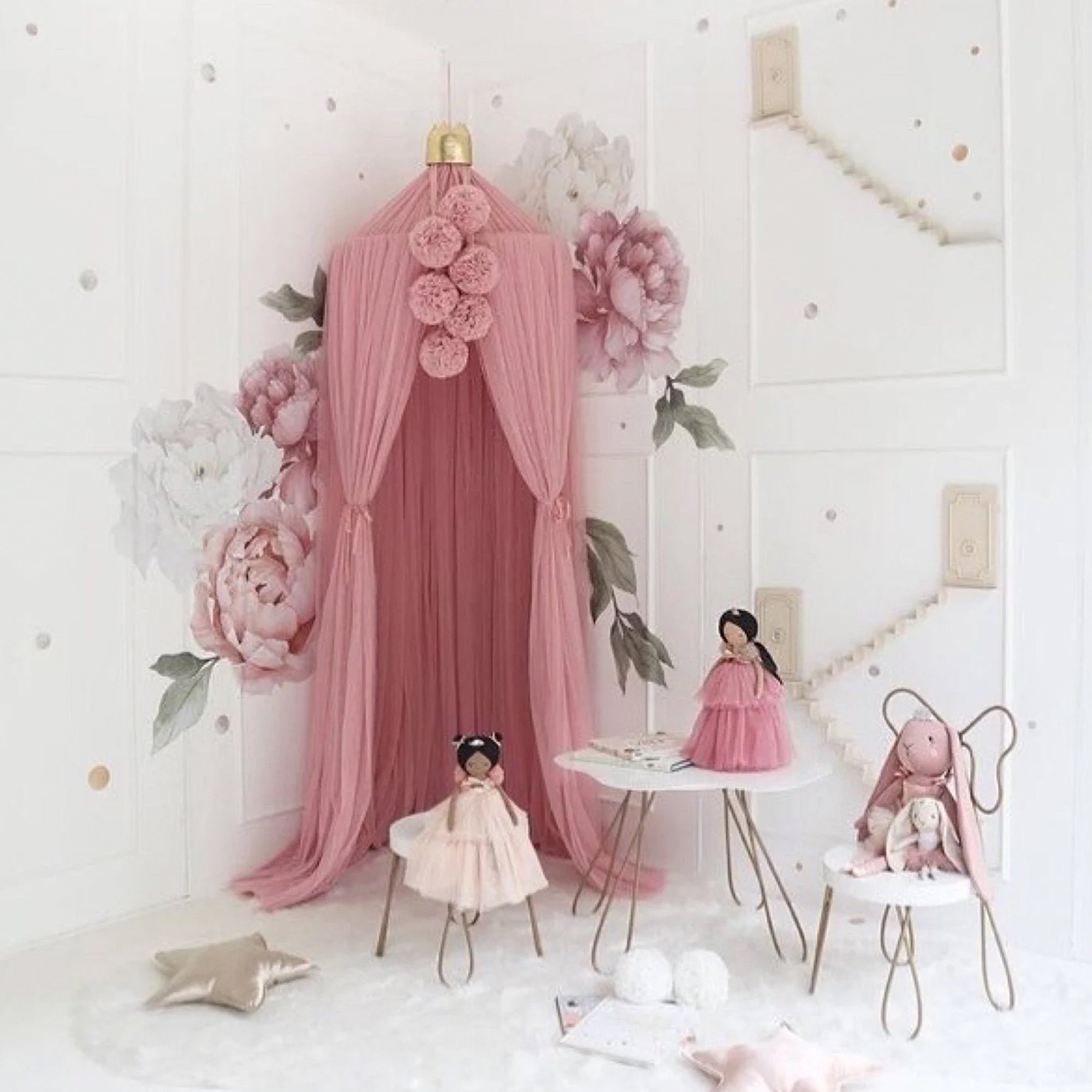 Princess Bed Canopy for Girls Bedroom