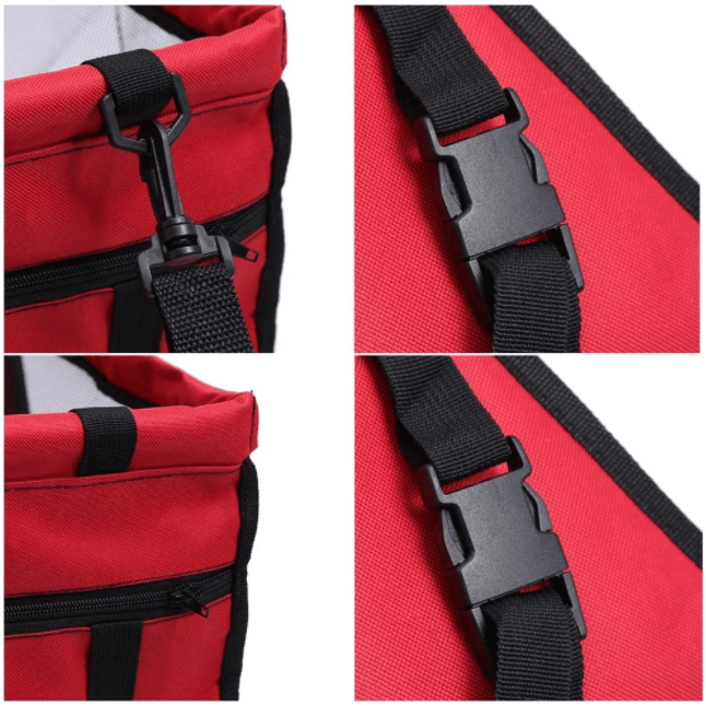 Pet Car Safety Seat with Secure Harness Straps
