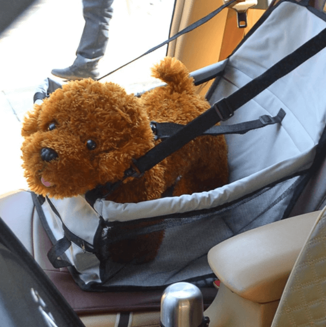 Pet Car Safety Seat with Secure Harness Straps