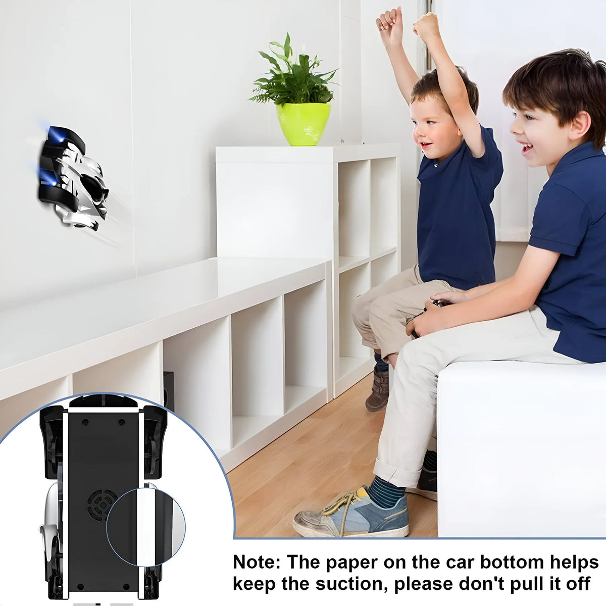 RC Wall-Climbing Stunt Car Toy with Remote Control